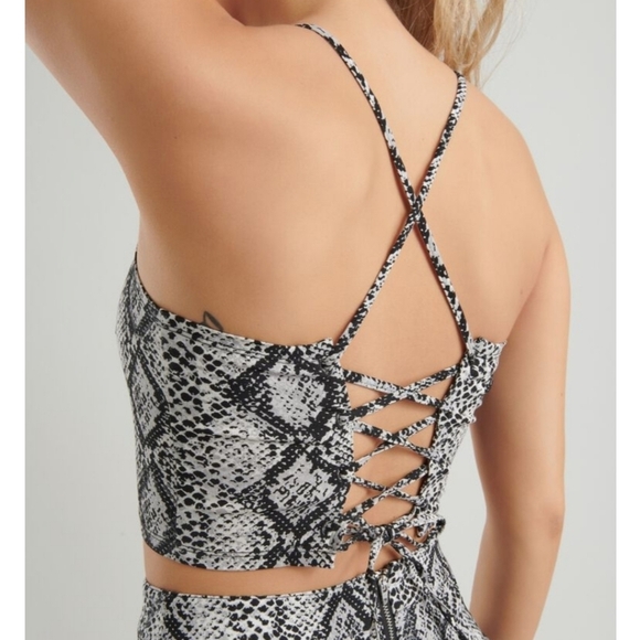 Garage Strappy Snakeskin Print Top Size XS - Picture 1 of 6
